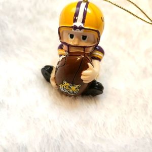 Precious LSU Football Player Ornament